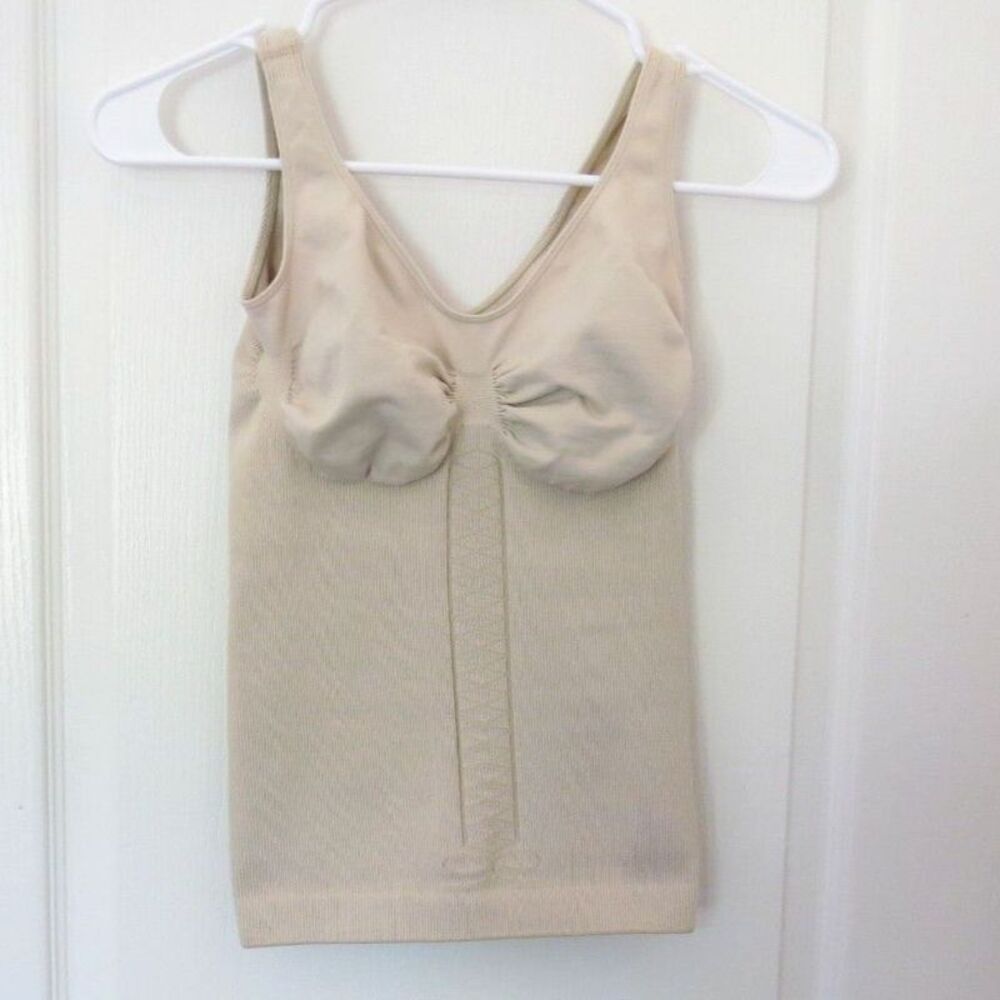 G by Guess Tummy Control Compression Shaping Camisole Nude M/L EUC - Picture 3 of 8